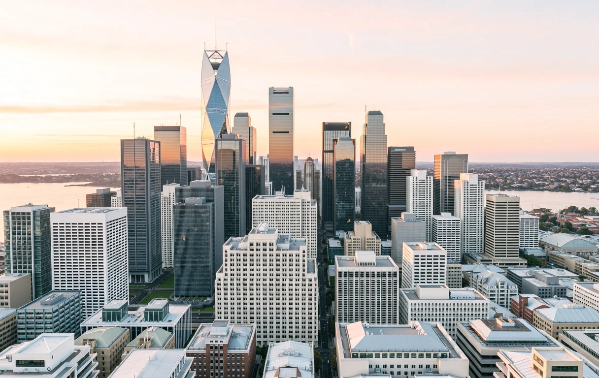 Sydney CBD Skyline at Sunrise