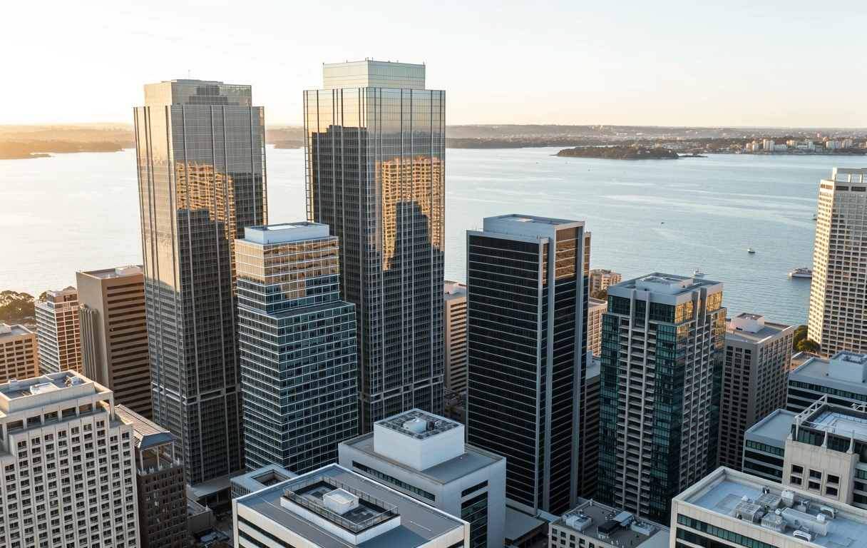 Sydney CBD skyline at dusk